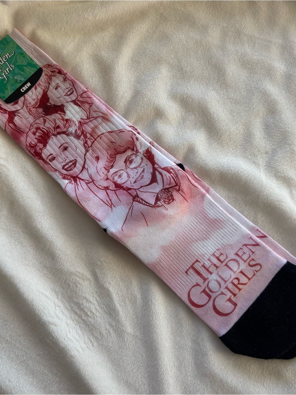 The Golden Girls Crew Socks Bioworld Fuego Men's Shoe 8-12 Sock Size 10-13 NWT